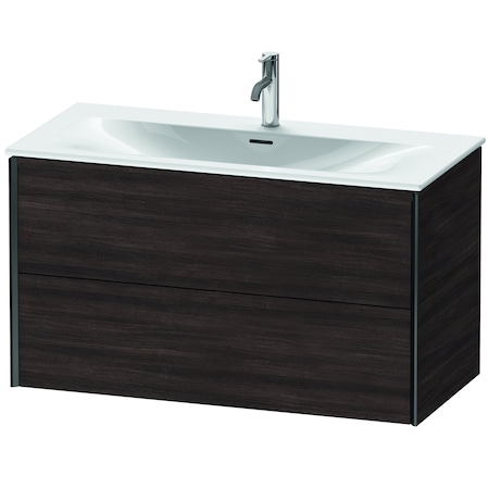 Xviu Wall-Mounted Vanity Unit Chestnut Dark